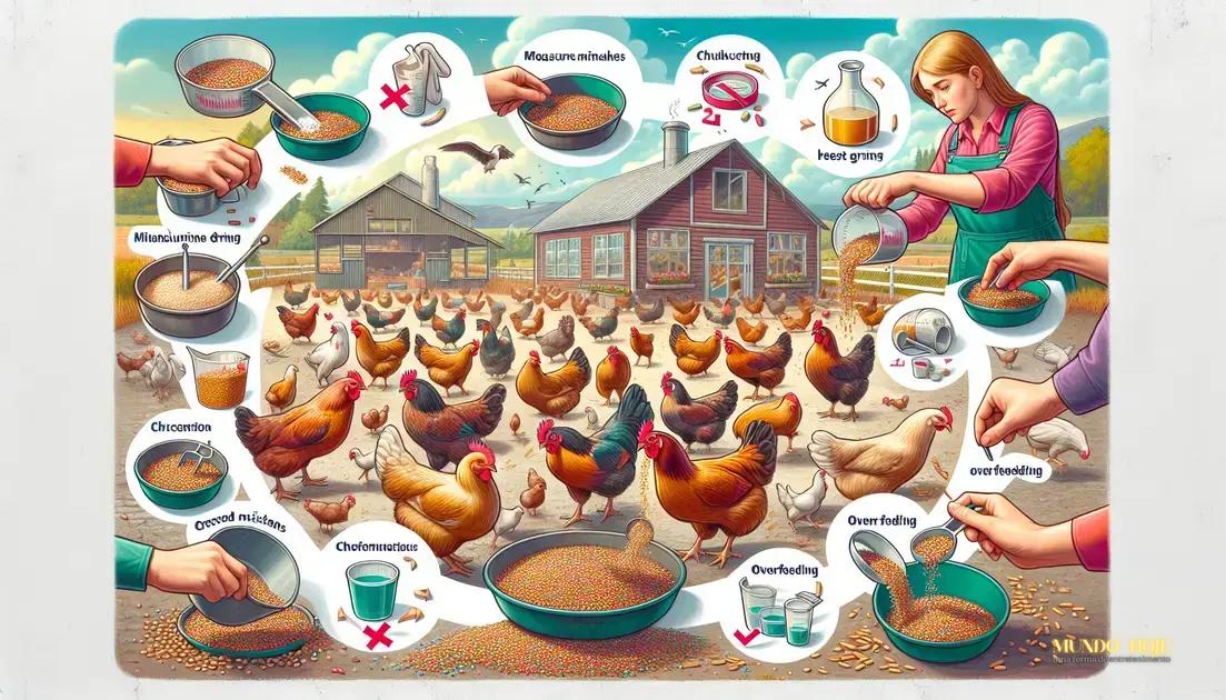 Erros Comuns ao Alimentar Galinhas Poedeiras