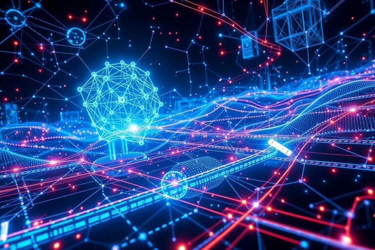 Representação detalhada da inteligência artificial em ação.