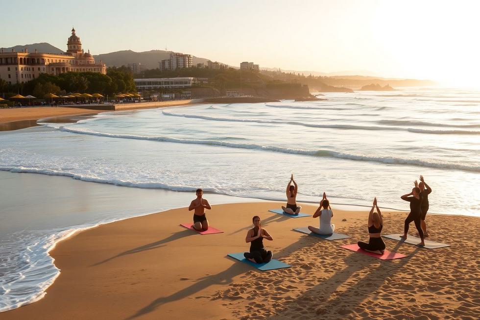 Praias e Parques: Ioga e Relaxamento ao Ar Livre
