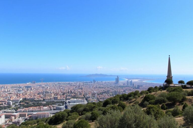 Vista panorâmica de Barcelona.