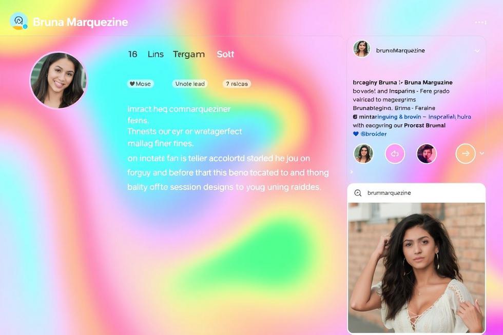 A Influência de Bruna nas Redes Sociais