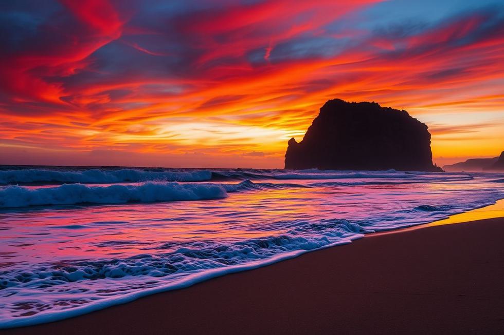 4. Pôr do Sol em Canoa Quebrada: A Pedra de Canoa