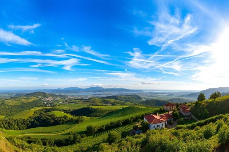 Panorama da paisagem do Rio Grande do Sul.