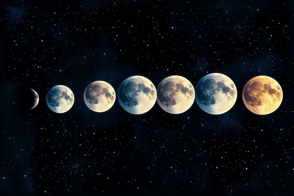 O Ciclo Lunar: Do Novo ao Cheio