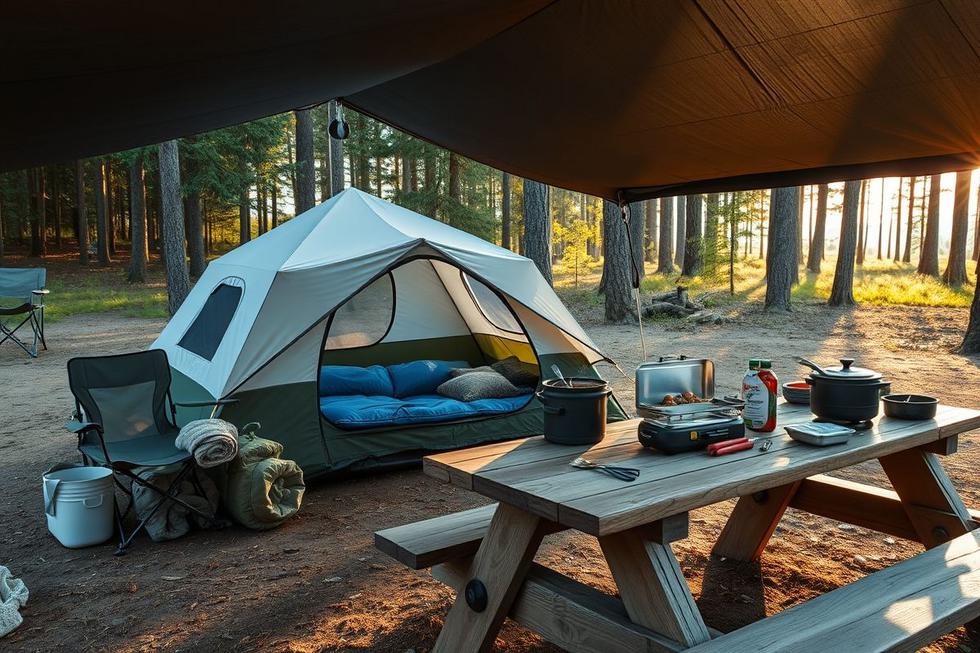 Equipamentos Essenciais para um Acampamento Confortável