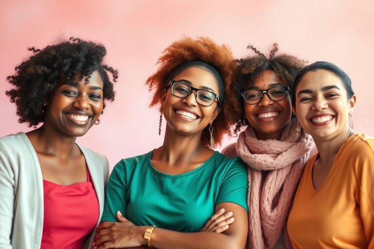 Imagem de mulheres unidas contra o câncer de mama
