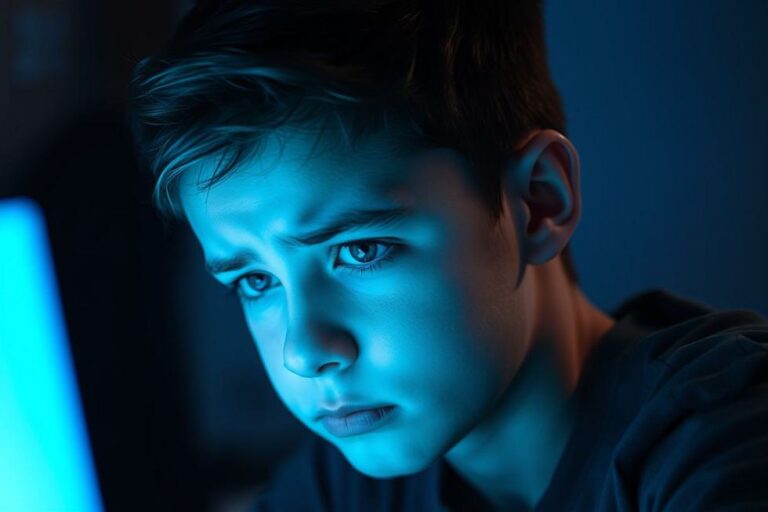 Jovem preocupado com a saúde ocular