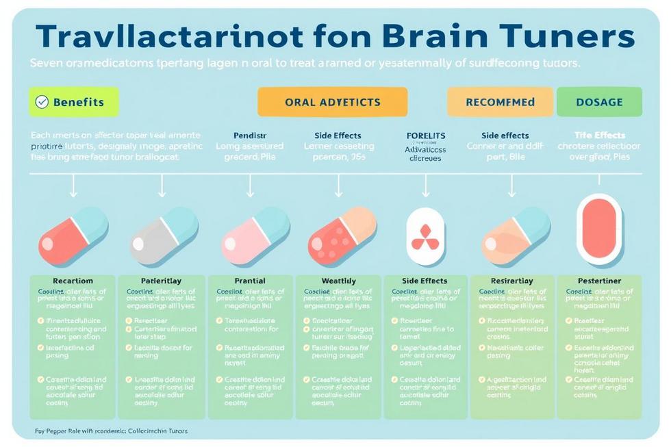 Os Sete Principais Medicamentos Orais para Tumores Cerebrais