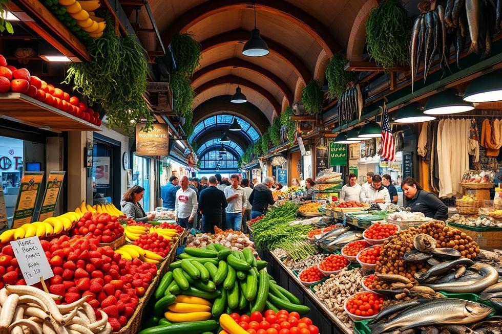 Desfrutando das Delícias do Mercado La Boqueria