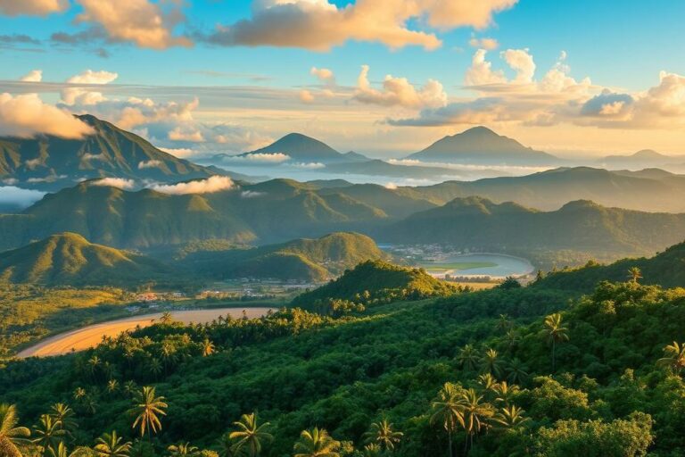 Imagem representativa da beleza natural da América Central