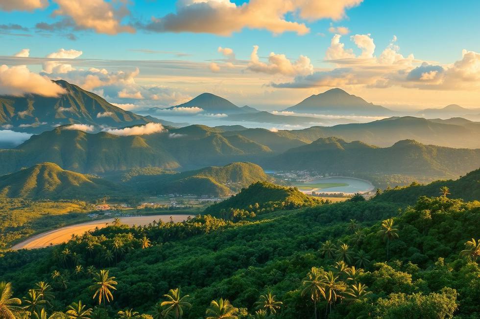 Imagem representativa da beleza natural da América Central