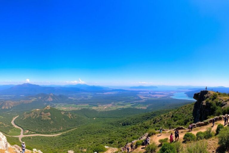 Vista panorâmica das diversas paisagens do Rio Grande do Sul.