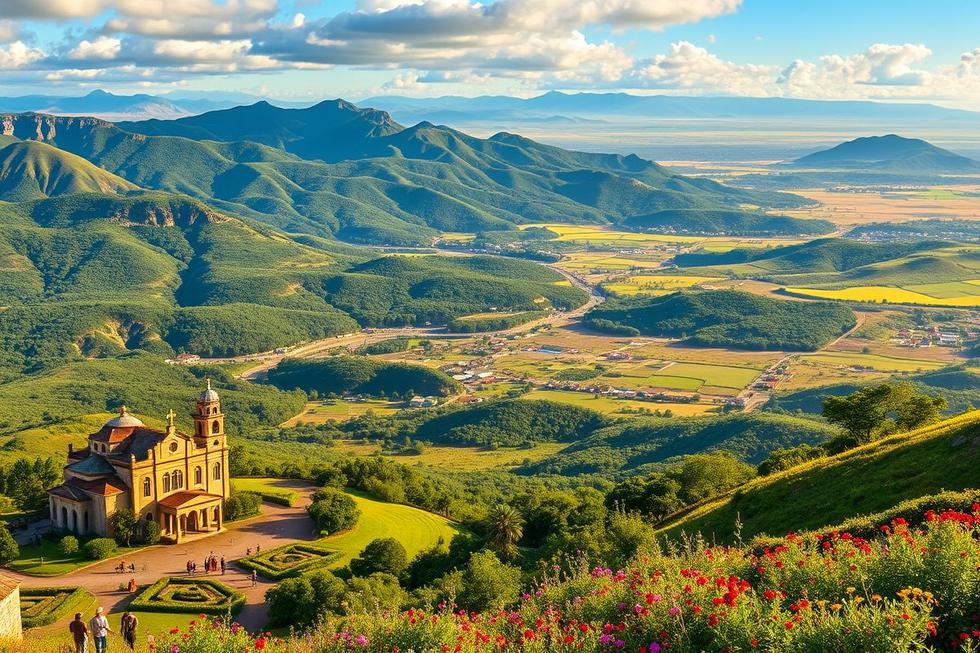 Diversas paisagens do Rio Grande do Sul, mostrando a beleza natural e cultural da região.