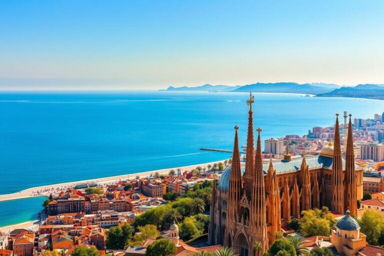 Panorama da cidade de Barcelona