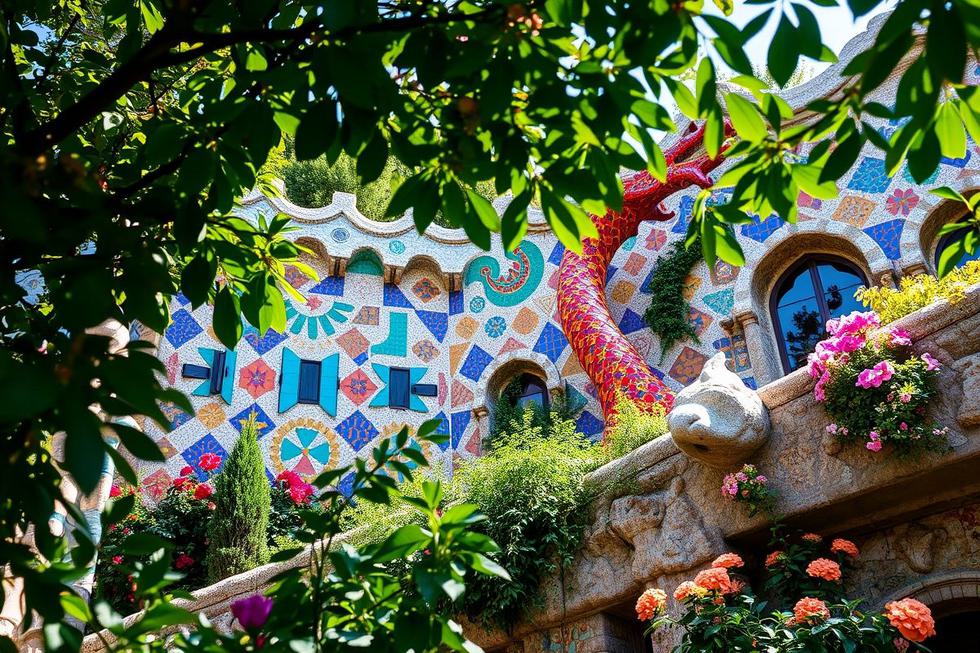 Explorando o Parque Güell