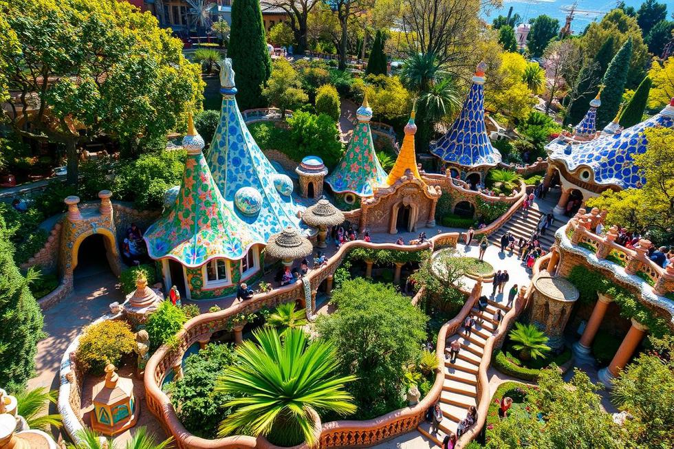 Parque Güell: Um Mundo Mágico de Cores e Formas