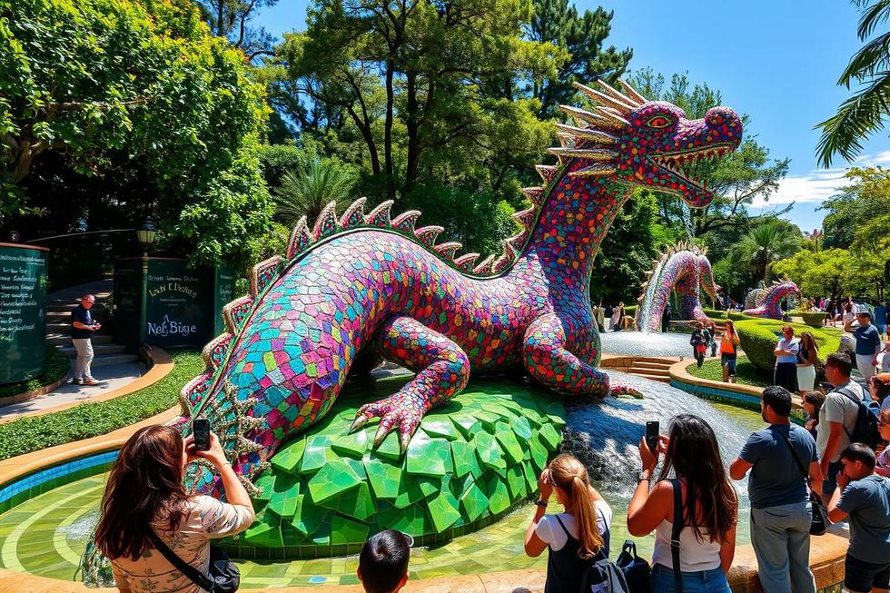 Explorando o Parque Güell e sua Criatividade