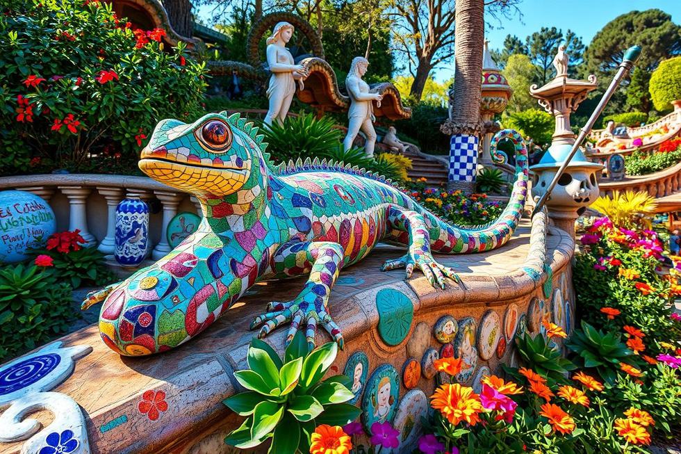 Parque Güell: Um Mundo de Cores e Criatividade