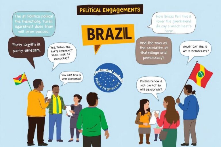 Cidadãos brasileiros discutindo sobre fidelidade partidária.