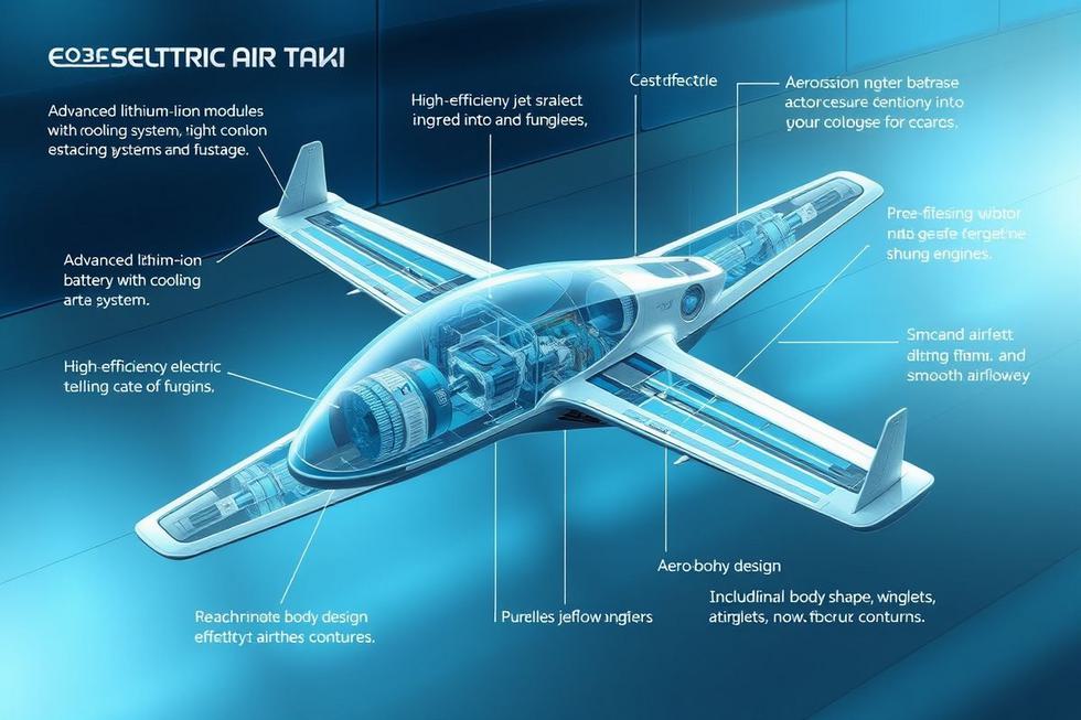 Tecnologia por Trás dos Táxis Aéreos Elétricos