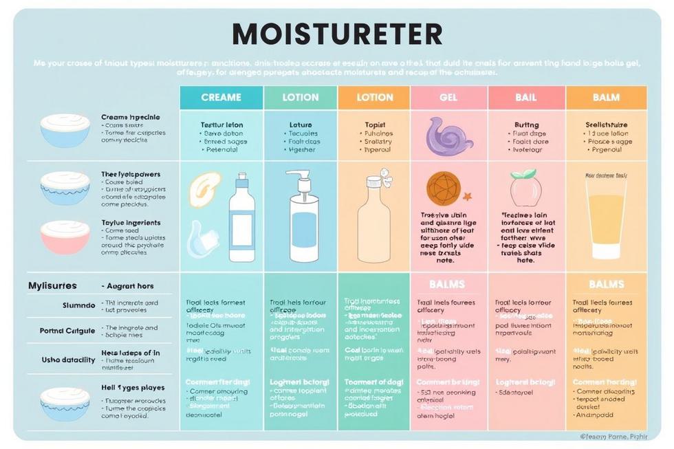 Tipos de Hidratantes e Seus Benefícios