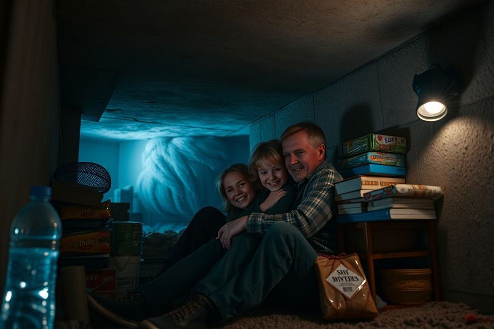 Estratégias de Sobrevivência Durante um Tornado