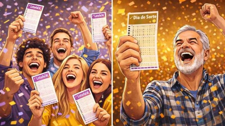 Lotofácil 3610: 5 apostadores levam mais de R$ 5 milhões cada; Mega-Sena acumula e Dia de Sorte paga prêmio milionário