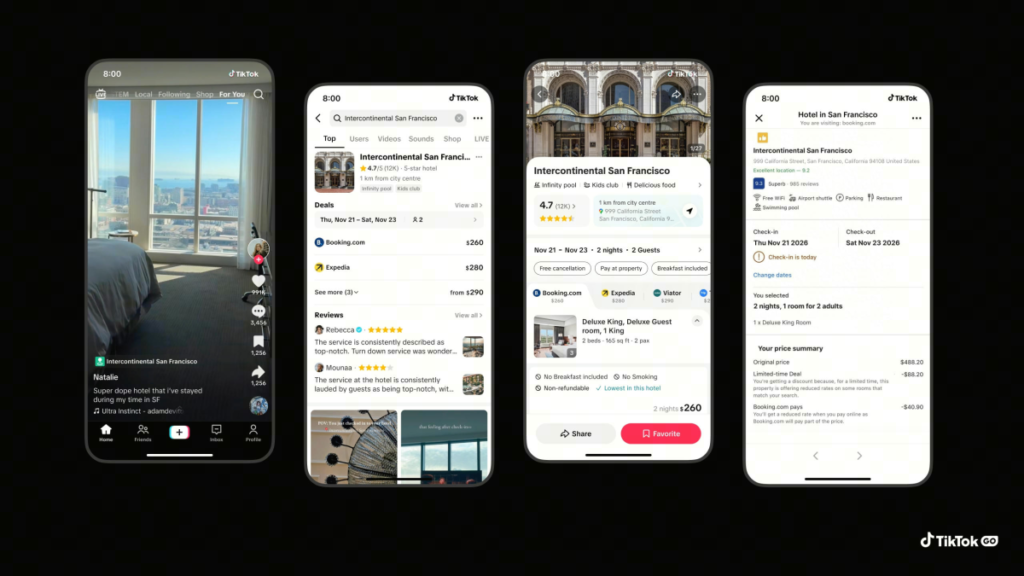 TikTok Revoluciona Viagens: Reserve Hotéis e Passeios Sem Sair do App