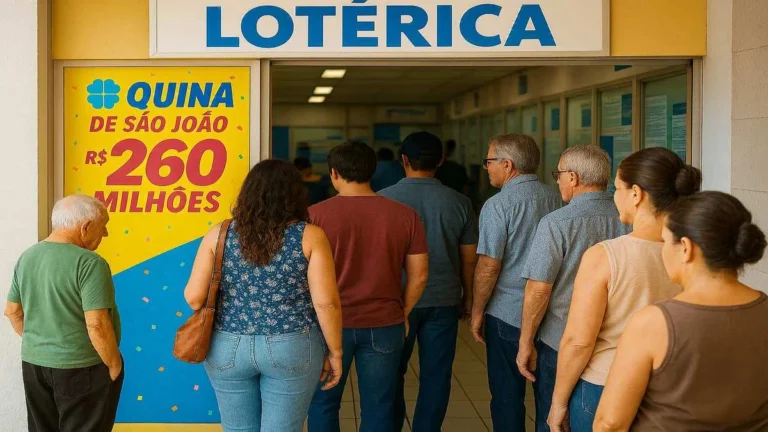 Quina de São João 2026 prêmio de R$ 260 milhões sorteio especial